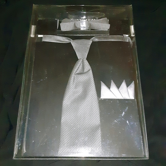 Pronto Uomo Boxed gift set Tie, Bowtie & faux pocket hankie - Picture 2 of 15